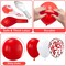 Red and White Balloon Garland Arch kit,124PCS 18 12 10 5 Inch Matte Red Matte White Latex Balloons and Red Confetti Balloons